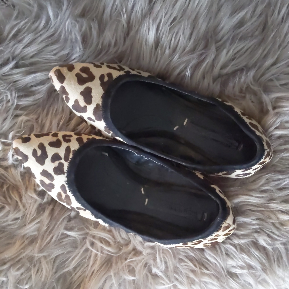 BCBG Max Azria leopard flats